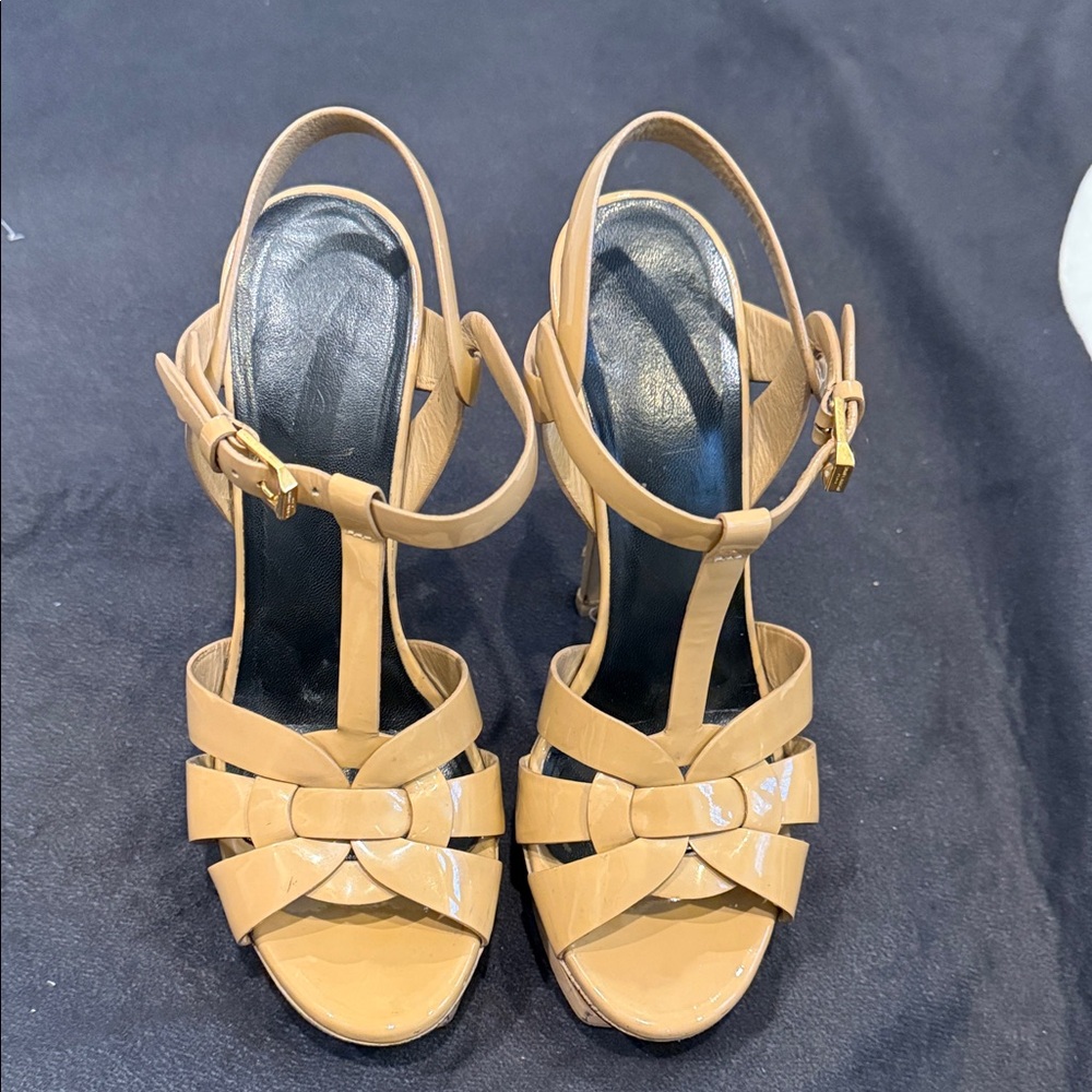 Elegant YSL Tan Women's Sandals